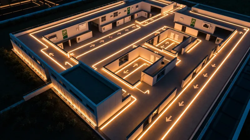 Plan évacuation incendie hôtel quatre étoiles Paris